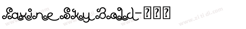 Faxine Sky Bold字体转换
